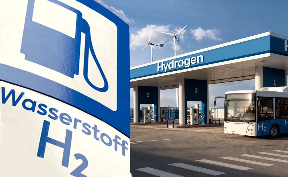 Windkraft / Wasserstofftankstelle